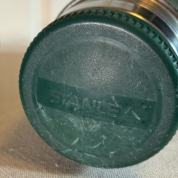 STANLEY Vintage Retro Green Stainless Steel Thermos with Handle Wide Mouth 24 oz - Picture 4 of 9